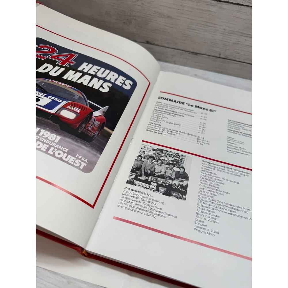 24 Heures Du Mans 1981 Hardcover Book Dust Jacket Le Mans Porsche Racing French - Picture 7 of 14